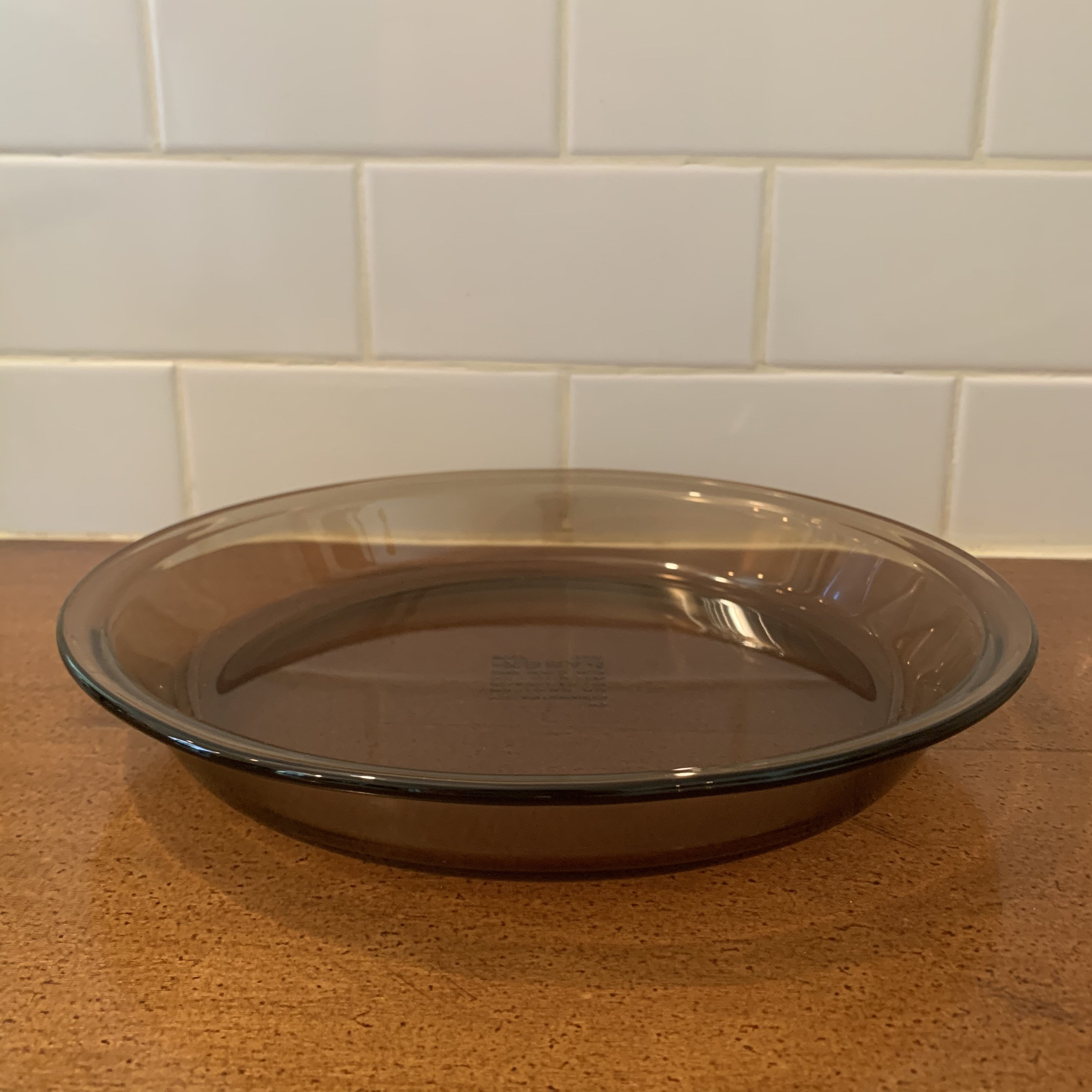 PYREX Brown Glass Pie Plate PYREX Amber Glass Pie Dish 209 Etsy