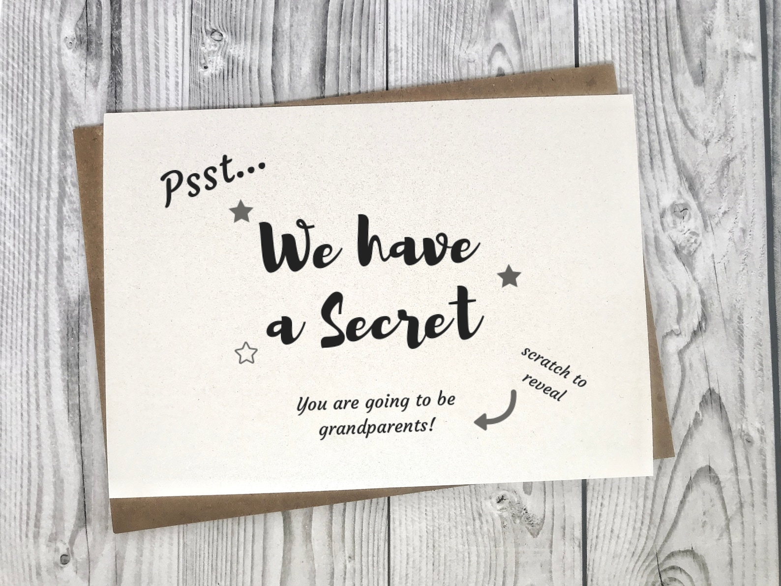 Pregnancy Announcement Card Baby Reveal Scratch Off You Are Etsy