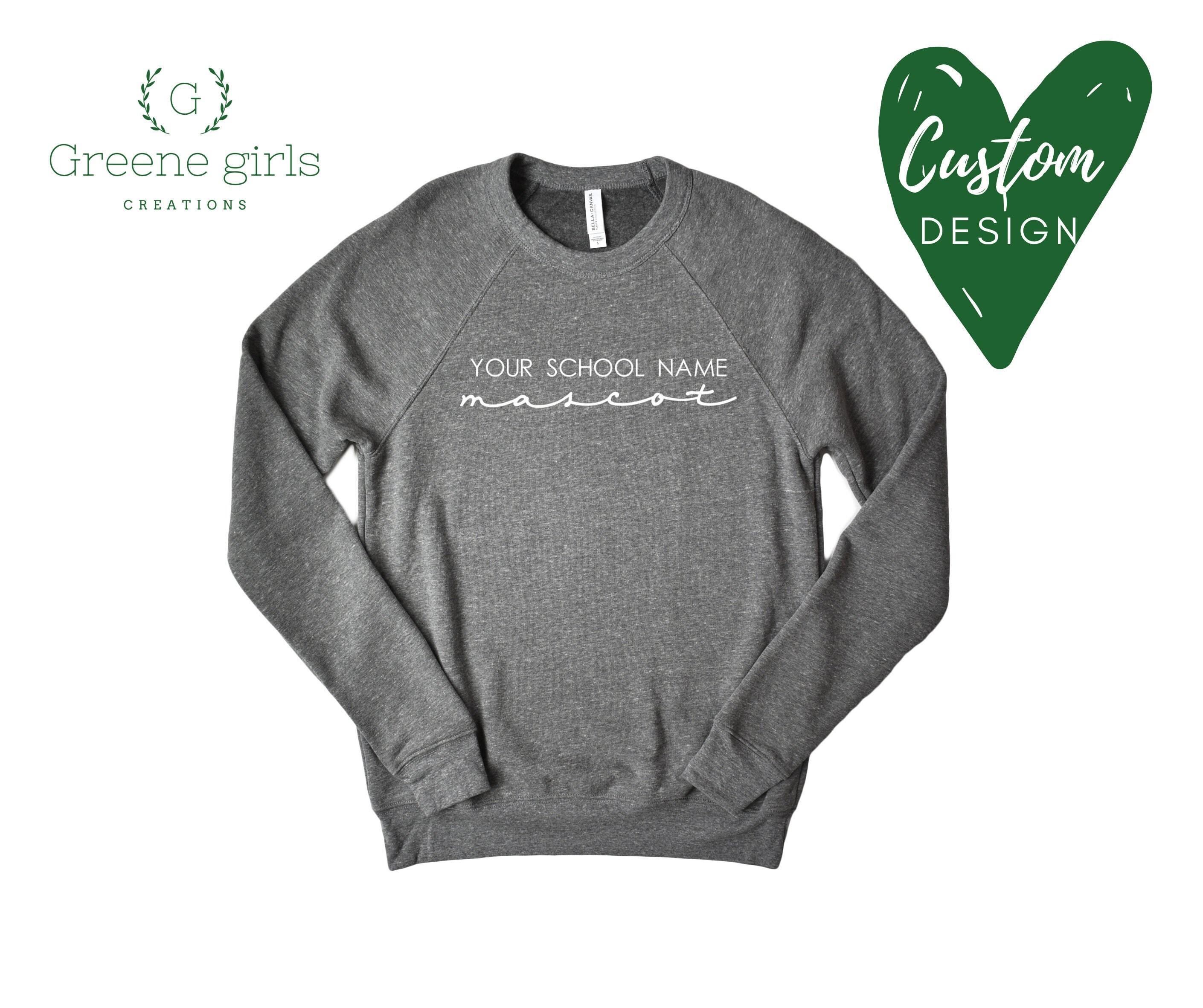 Custom School Spirit Sweatshirt Teacher Sweatshirt Teacher Etsy
