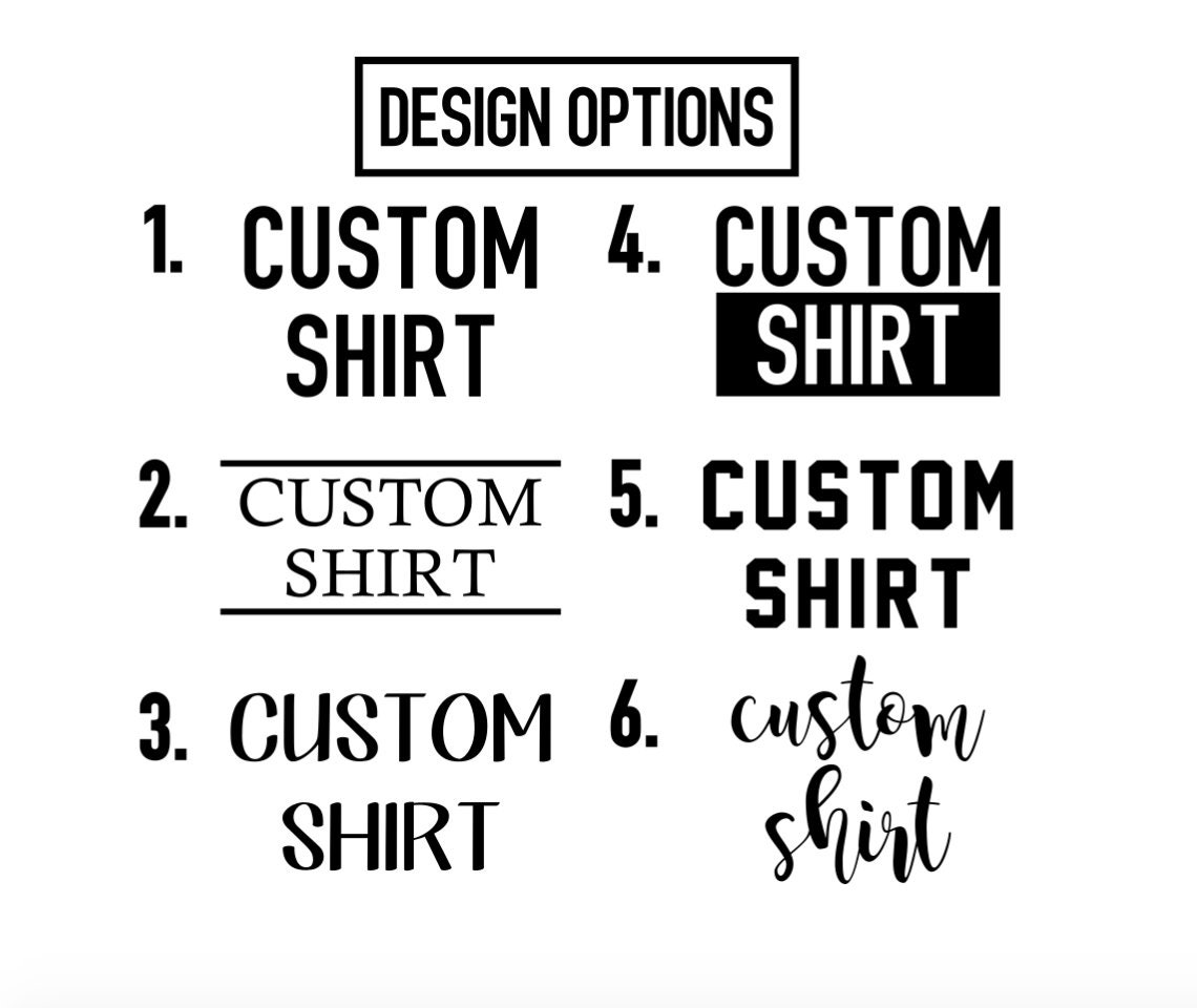 Custom Shirt Personalized Shirt Custom Tshirt Custom Tank Etsy