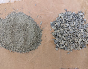 Decomposed Granite SLATE Flake (20lbs) + Decomposed Granite SLATE Fine (20lbs) Bundle (Buy One Get One)
