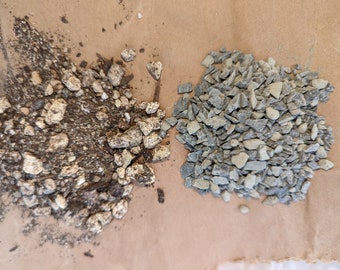Paquete de granito descompuesto en escamas de pizarra (15 libras) + tierra para cactus y suculentas (15 libras)