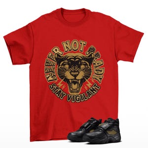 Stay Ready Sneaker Shirt Red to Match Air Diamond Turf Signing Day