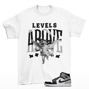 Levels Sneaker Shirt White to Match Jordan 1 Mid Barons