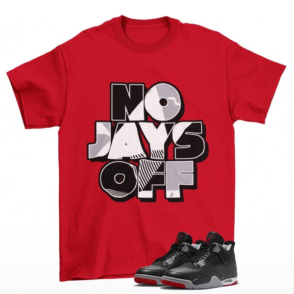 Jay All Day Sneaker Shirt to Match Jordan 4 Bred Reimagined