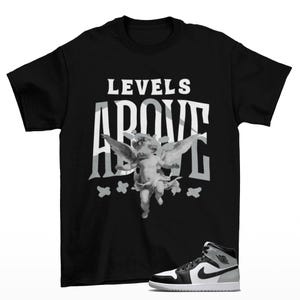 Levels Sneaker Shirt Black to Match Jordan 1 Mid Barons