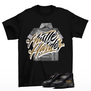 Hustle Sneaker Shirt Black to Match Air Diamond Turf Signing Day