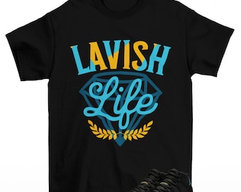Lavish Sneaker Shirt Black to Match Jordan 11 Gamma