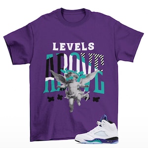 Levels Sneaker Shirt Purple to Match Jordan 5 Retro Grape