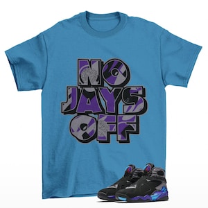 Jay All Day Sneaker Shirt Aqua to Match Jordan 8 Aqua