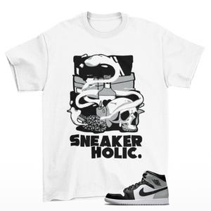 Sneaker Holic Sneaker Shirt White to Match Jordan 1 Mid Barons