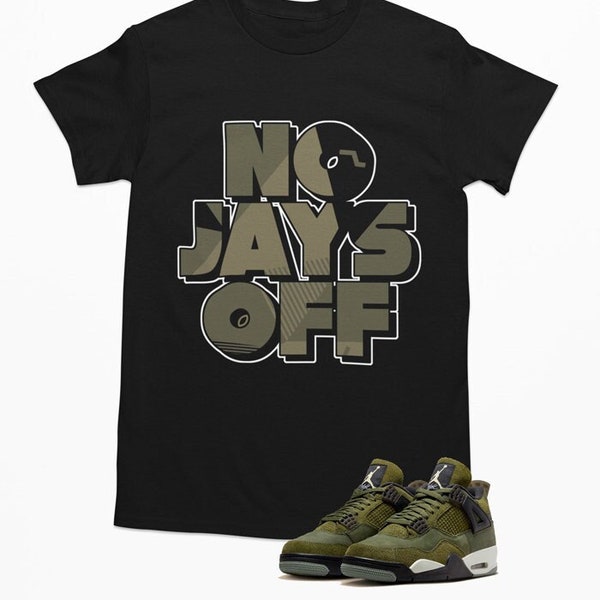 Jay All Day Sneaker Shirt to Match Jordan 4 Craft Olive