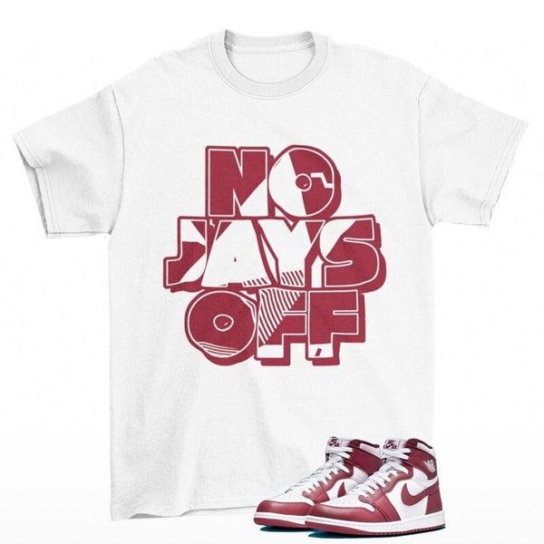 Jay All Day Sneaker Shirt to Match Jordan 1 High OG Team Red