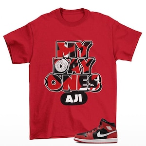 Nike Jordan 1 Infrared Red Shirts Etsy