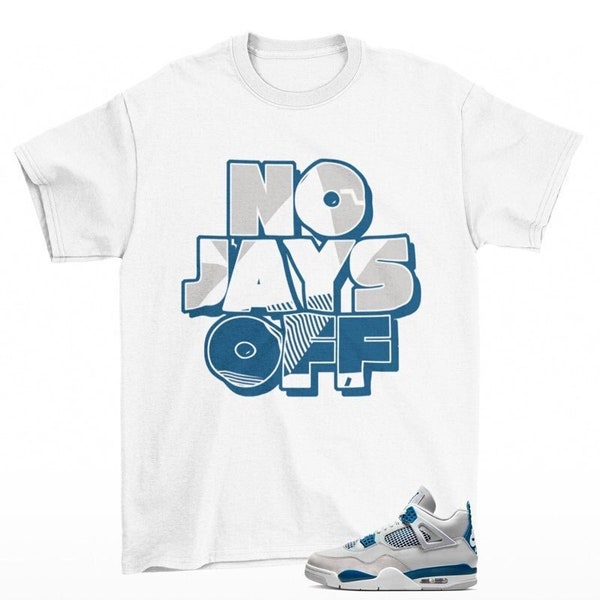 Jay All Day Sneaker Shirt to Match Jordan 4 Industrial Blue
