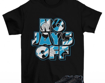 Jay All Day Sneaker Shirt Black to Match Jordan 14 University Blue
