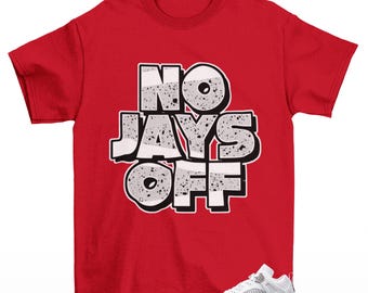 Jay All Day Sneaker Shirt Red to Match Jordan Spizike Low White Cement
