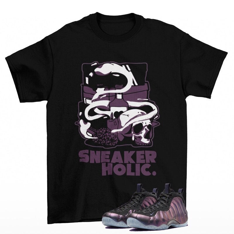 Foamposite purple camo shirt discount