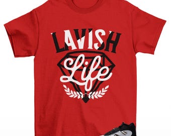 Lavish Sneaker Shirt Red to Match Diamond Turf 2 Niners