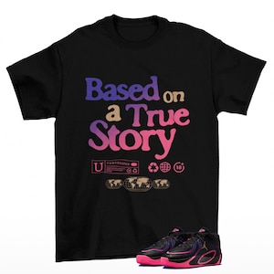 Camiseta All Cap Sneaker negra a juego con las Jordan Tatum 4 Smooth Soul V2