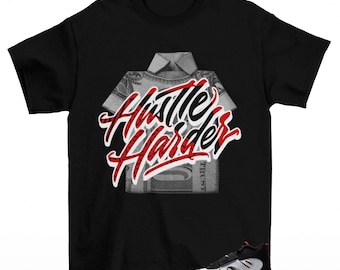 Hustle Sneaker Shirt Black to Match Diamond Turf 2 Niners