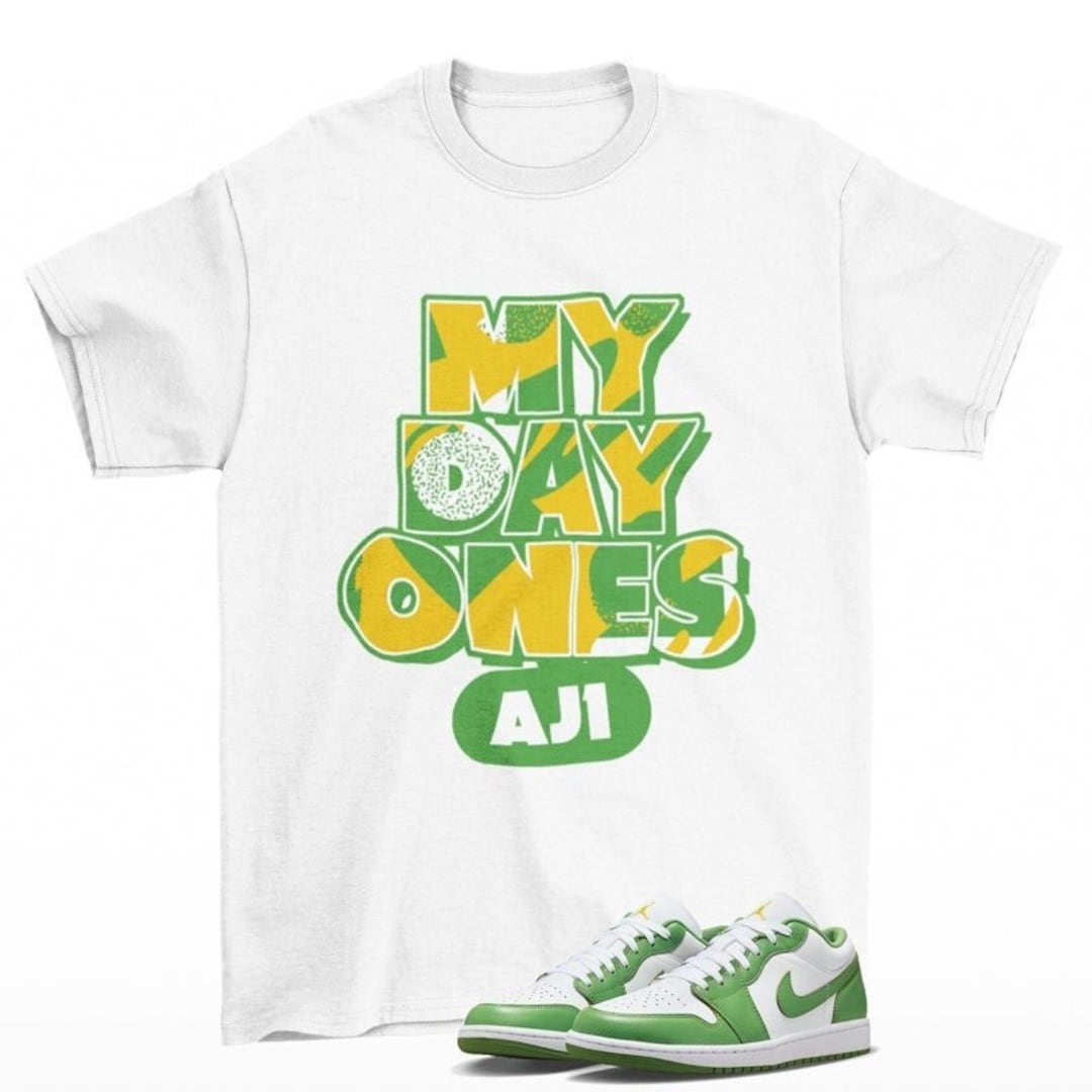 Day One Sneaker Shirt White to Match Jordan 1 Low SE