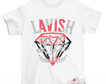 Lavish Sneaker Shirt White to Match Jordan Spizike Low Bright Crimson