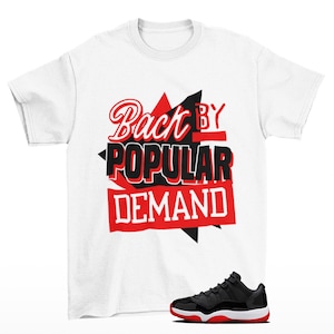 Throwback Sneaker Shirt to Match Jordan 11 Low Bred