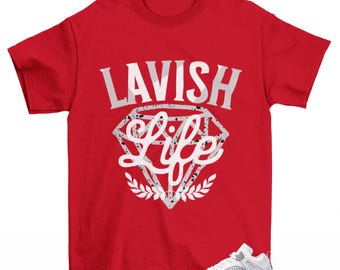 Lavish Sneaker Shirt Red to Match Jordan Spizike Low White Cement