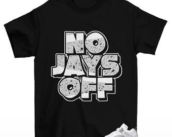 Jay All Day Sneaker Shirt Black to Match Jordan Spizike Low White Cement