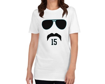 T-shirt inspiré de Gardner Minshew Stache, football Jaguars, t-shirt unisexe à manches courtes