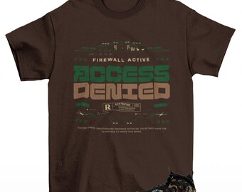 Firewall Sneaker Shirt Brown to Match Foamposite Pro Green Camo