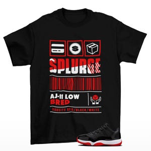Splurge Sneaker Shirt to Match Jordan 11 Low Bred