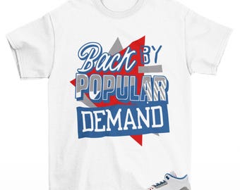 Throwback Sneaker Shirt White to Match Jordan 3 OG True Blue