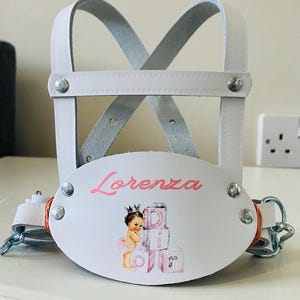 Childrens Personalised Traditional Genuine Leather Safety Harness Walking Reins baby toddler safety new baby gifts baby shower accessories