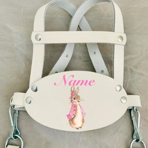 Childrens Personalised Traditional Genuine Leather Safety Harness Walking Reins baby toddler safety new baby gifts baby shower accessories
