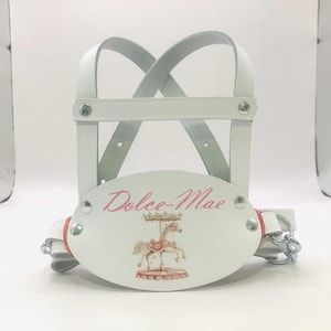 Childrens Personalised Traditional Genuine Leather Safety Harness Walking Reins baby toddler safety new baby gifts baby shower accessories