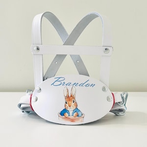Childrens Personalised Traditional Genuine Leather Safety Harness Walking Reins baby toddler safety new baby gifts baby shower accessories