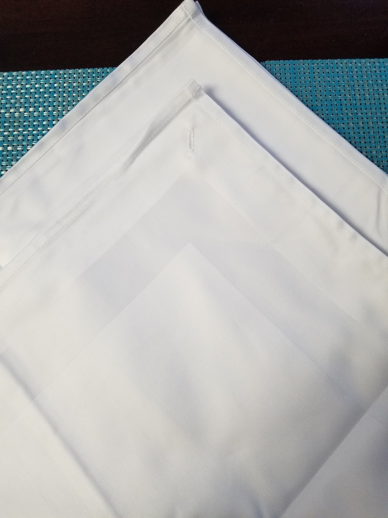 Set of 6premium 100 Cotton Dinner Napkins With Button Hole Etsy