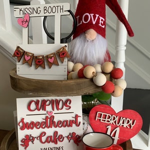 Valentine Tier Tray Decor, Valentine Decor, Tiered Tray Decor, February 14