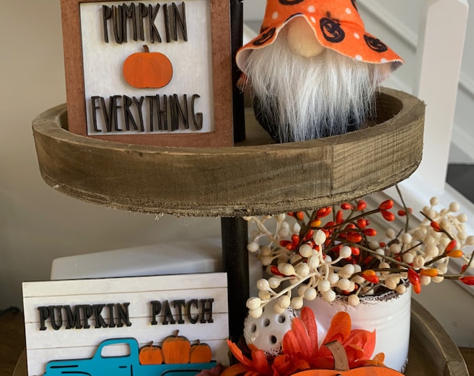 Fall Tier Tray Decor, Autumn Tiered Tray Decor, Fall Decor