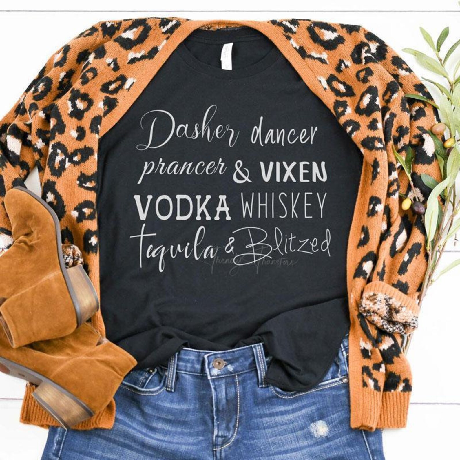 homemade reindeer shirt