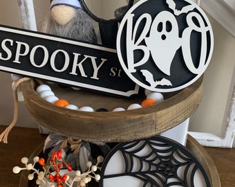 Halloween Tier Tray Decor, Fall Tiered Tray Decor, Halloween Decor