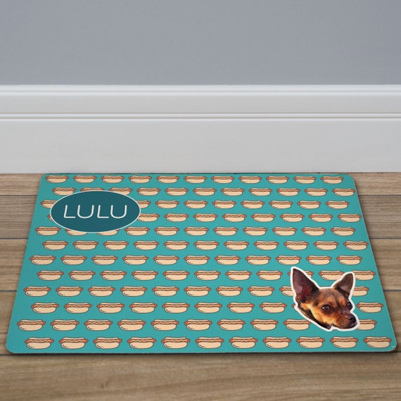food bowl mat dog decor custom Dog Bone Personalized Pet Mat floor mat -gfy831117237-bone dog placemat dog mat pet mat