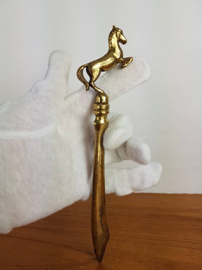 Brass Arabian Horse or Stallion Letter Opener Knife Arabic Etsy