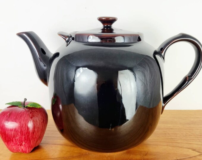 HUGE Sadler BROWN BETTY Teapot England One Gallon 4 Liters Victorian