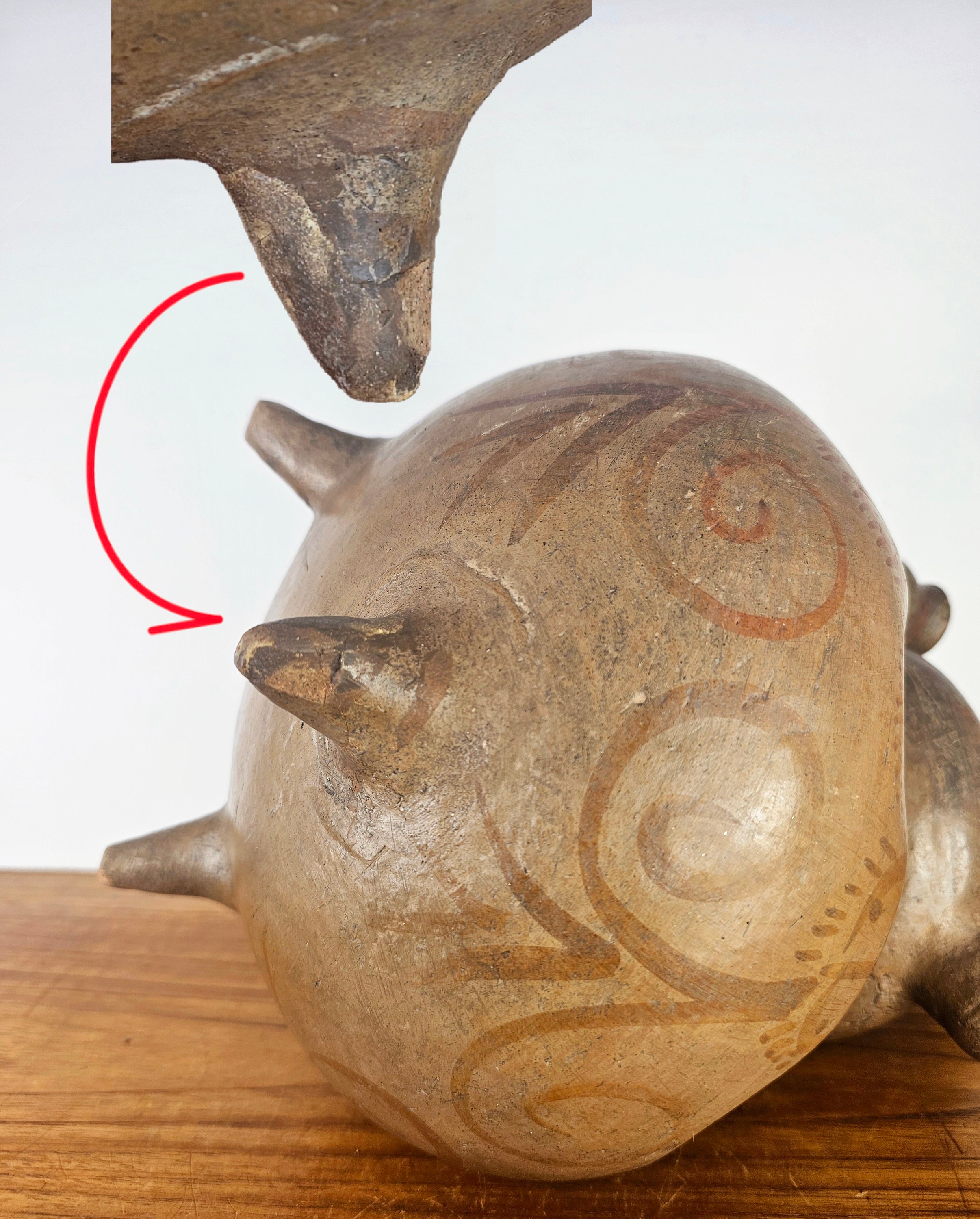 Herón Martínez Mendoza Pottery Large Decorated Candelabra