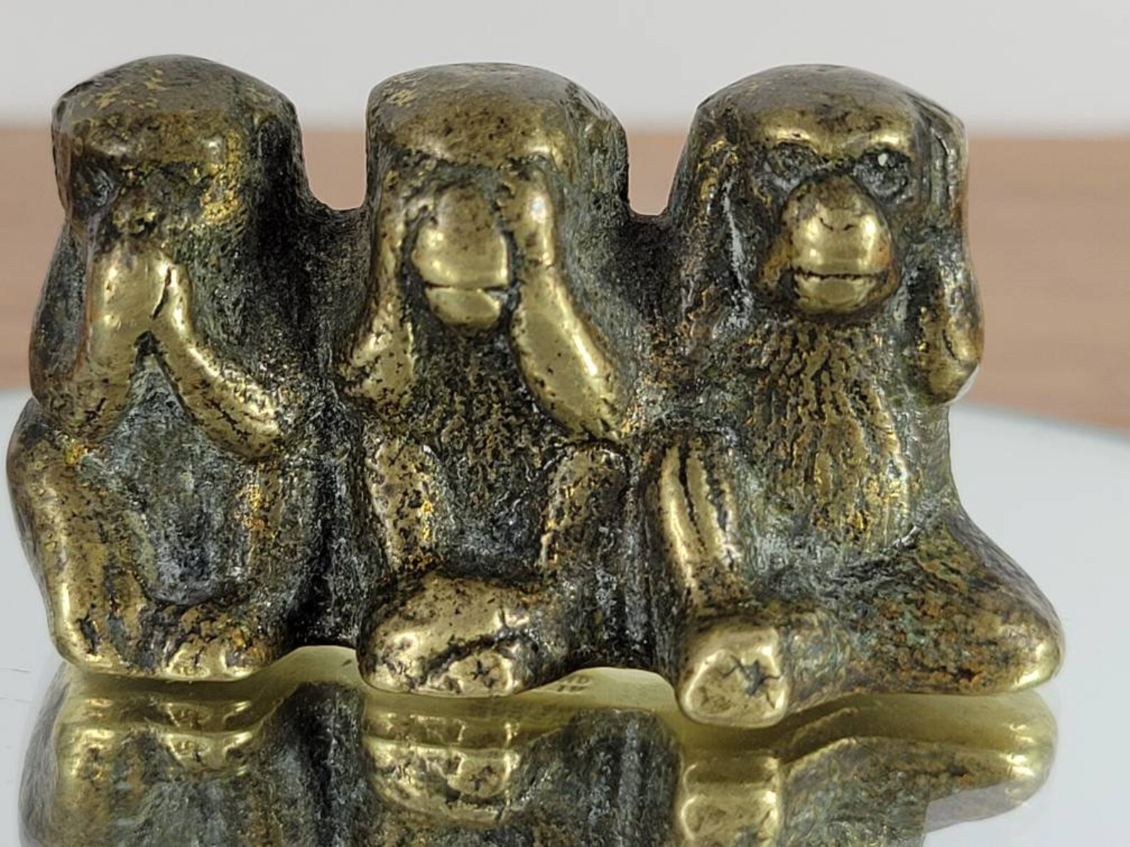 Vintage 3 Solid Brass Monkeys Speak No Evil See No Evil And Etsy