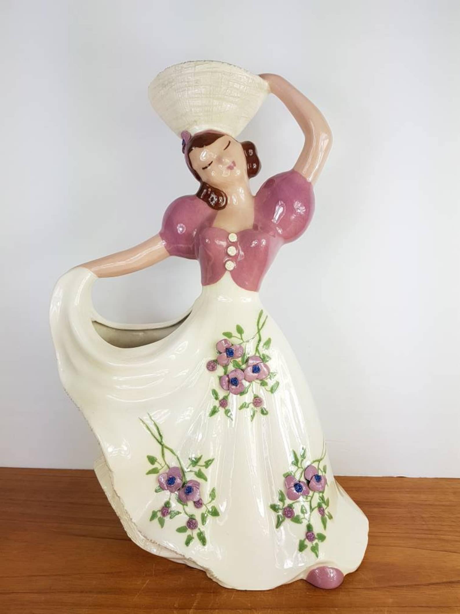 Hedi Schoop Vase California Pottery Dancing Lady Woman w/ Etsy