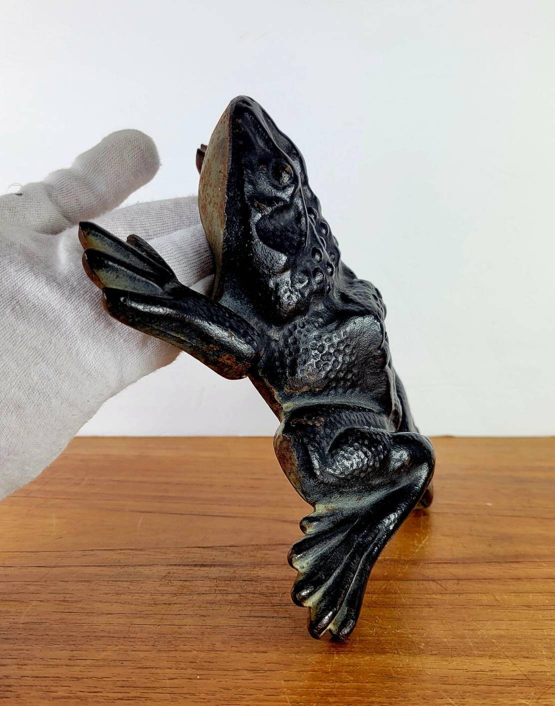 Cast Iron Frog or Toad, Virginia Metalcrafters Impressed Mark - 8